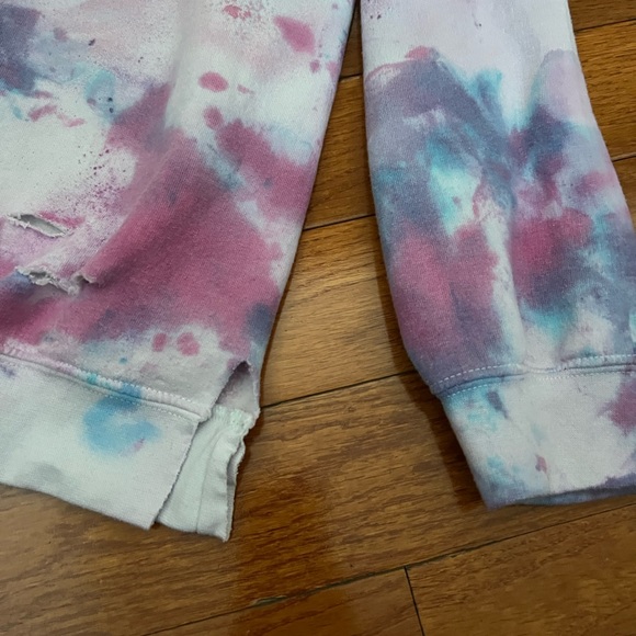 Tie dye distressed sweatshirt - Picture 5 of 6